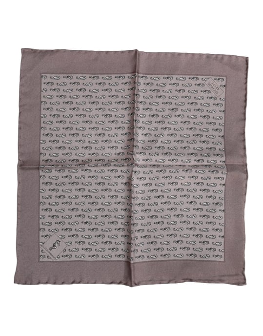 Seahorse Print Pocket Square - Image 1