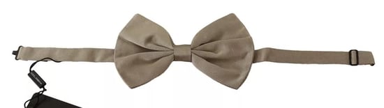 Beige Silk Bow Tie - Image 1