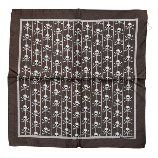 Sjaal van Zijden Zakdoek met Skullpatroon - Image 3