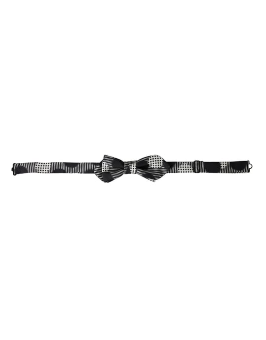 Geometric Bow Tie Black White - Image 1