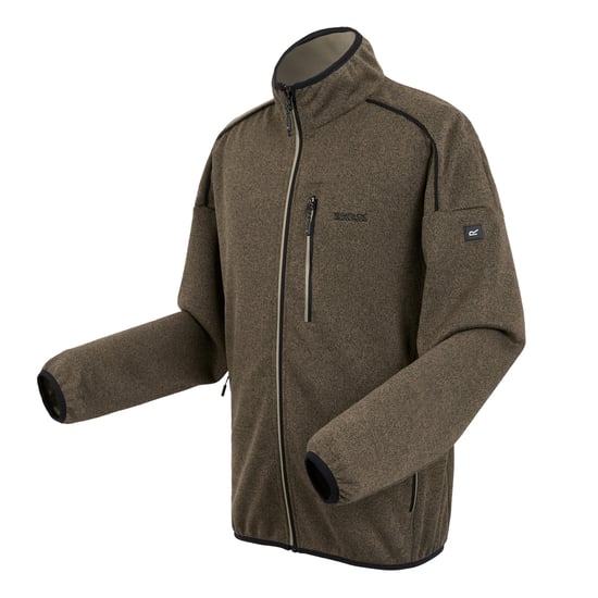 Regatta Mens Kames Full Zip Fleece Jacket (Treetop/Golden Sand) - Image 3