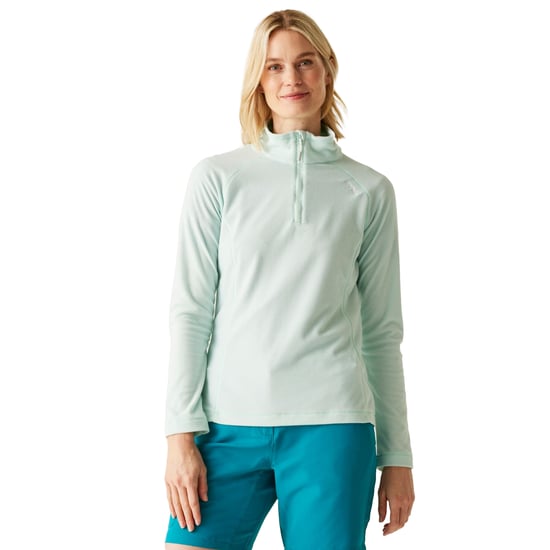 Regatta - Geweldige Outdoor Dames Montes Half Zip Fleece Top (IJzige ochtend/wit) - Image 4