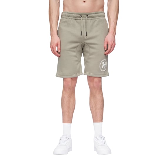 Henleys Mens Metafone Sweat Shorts (Dusty Olive) - Image 1