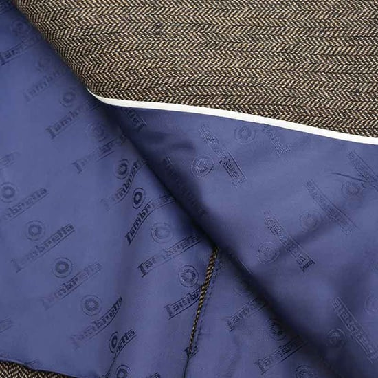 Lambretta Heren Morgan Herringbone Blazer (Bruin) - Image 4