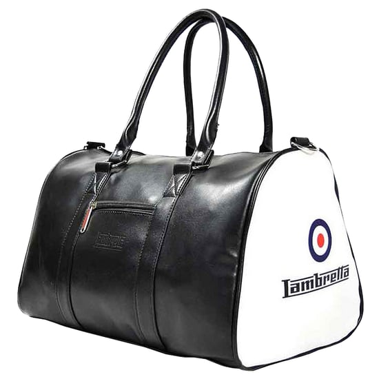 Lambretta Retro Sport Duffeltas (Wit, Zwart, Rood) - Image 2