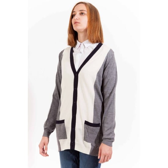 Färgblock Stickad Cardigan - Image 3