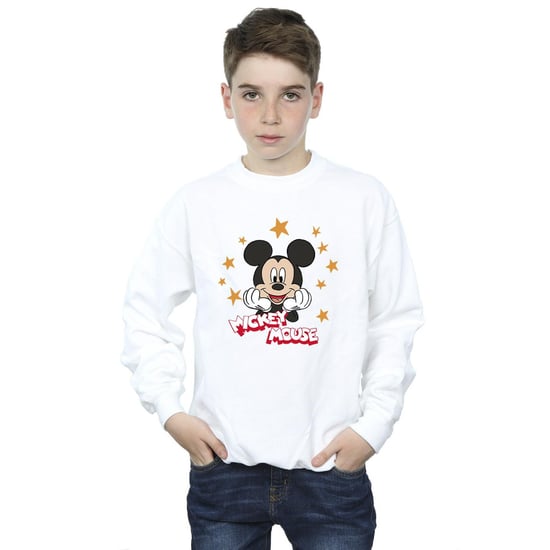 Disney Jongens Mickey Mouse Sterren Sweatshirt (Wit) - Image 2