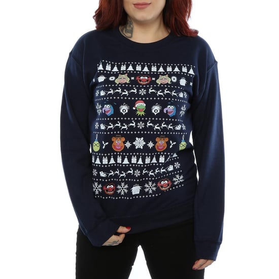 Disney Womens/Ladies The Muppets Christmas Heads Sweatshirt (Deep Navy) - Image 3