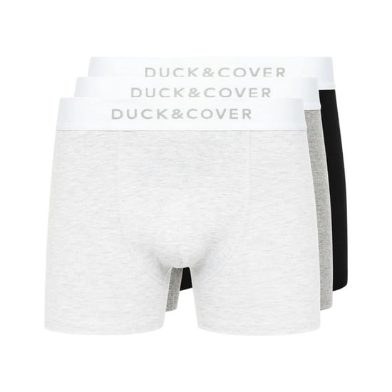 Duck and Cover Mens Sagnet Boxer Shorts (Pack of 3) (Grey/White/Black) - Image 1