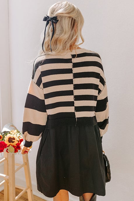 Color Block Sweater Dress - Image 2