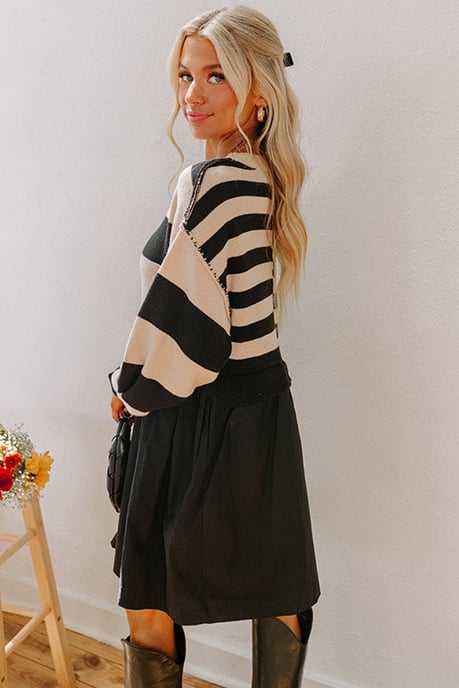 Color Block Sweater Dress - Image 3