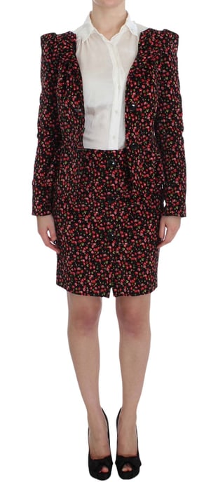 Floral Print Mini Dress Collared Long Sleeve - Image 5