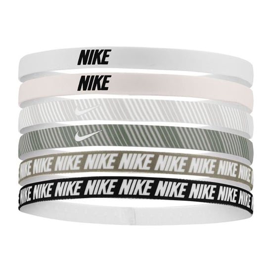 Nike Printed Flex Classic Headband (Pack of 6) (Soft Pink/Light Grey/White) - Image 1