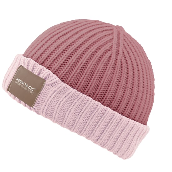 Regatta Childrens/Kids Connora Fisherman Logo Beanie (Dusty Rose/Lotus Pink) - Image 2