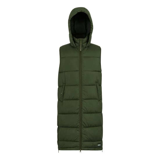 Regatta Dam/Gam Ganella Lång Lång Gilet (Mörk kaki) - Image 1