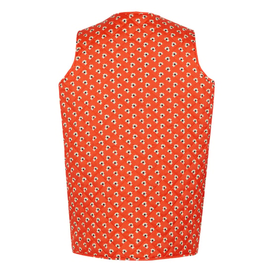 Regatta Professional Dames/Dames Orla Kiely Bloemen Gewatteerd Gilet (Klaver Rood) - Image 2