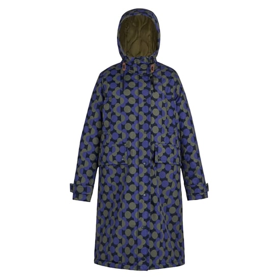 Regatta Waterdichte dames/dames Orla Kiely Floral lange jas (Blauw/Donkere Olijf) - Image 1