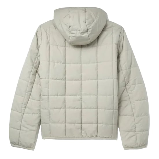 Fred Perry Mens Grid Insulated Padded Jacket (Oyster) - Image 2
