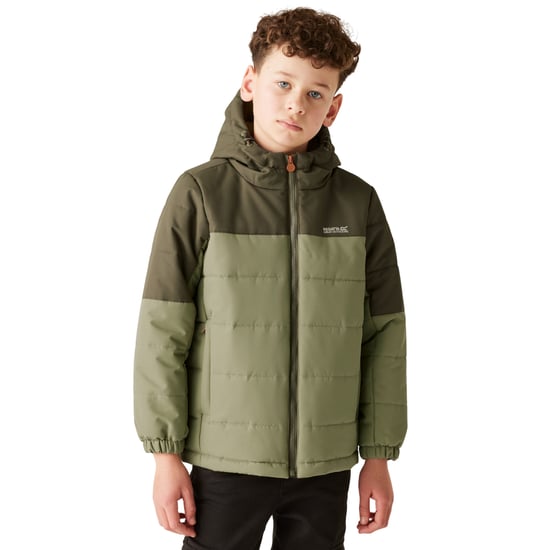 Regatta Lofthouse isolerad jacka för barn/ungdomar (Olive Night/Oil Green/Pumpkin Spice) - Image 5