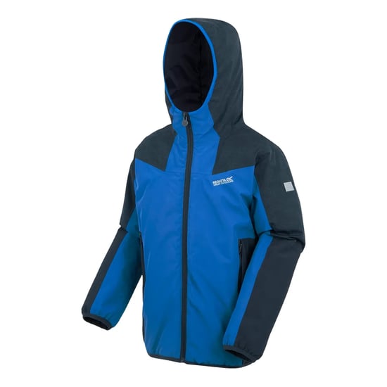 Regatta Volcanics Reflecterende Waterdichte Jas voor Kinderen/Kinderen (Marine/Snorkelblauw) - Image 3