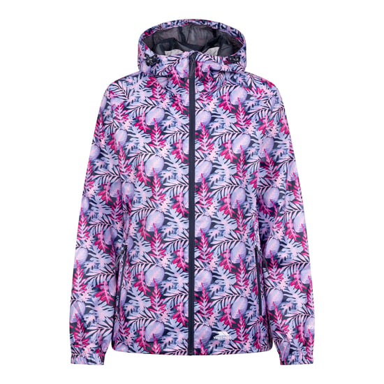 Trespass Dames/Dames Indulge Foliage Print Packaway Jacket (Roze/Lila) - Image 1