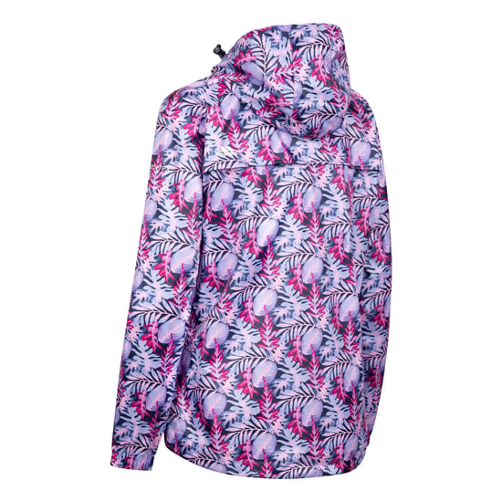 Trespass Dames/Dames Indulge Foliage Print Packaway Jacket (Roze/Lila) - Image 2