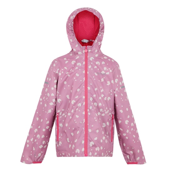 Regatta Waterdicht kinder/kinderjack Lever II Camo (Lila/Licht Vanille/Beaujolais) - Image 1