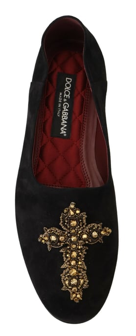 Dolce Gabbana Crossembellished Ballerinaskor - Image 4