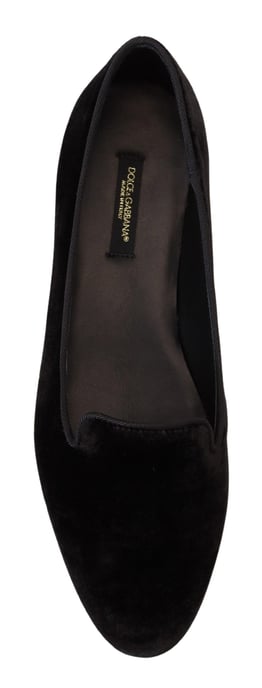 Velvet Ballerina Flats Black - Image 4