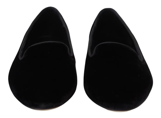 Velvet Ballerina Flats Black - Image 5