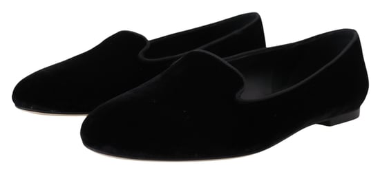 Velvet Ballerina Flats Black - Image 6