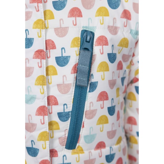 Trespass Suzzee casual jas voor meisjes (Wit/multikleurig) - Image 4