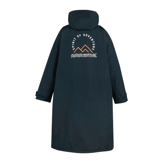 Regatta Unisex Adult Spirit Of Adventure Waterproof Changing Robe (Navy/Ivy Moss) - Image 2