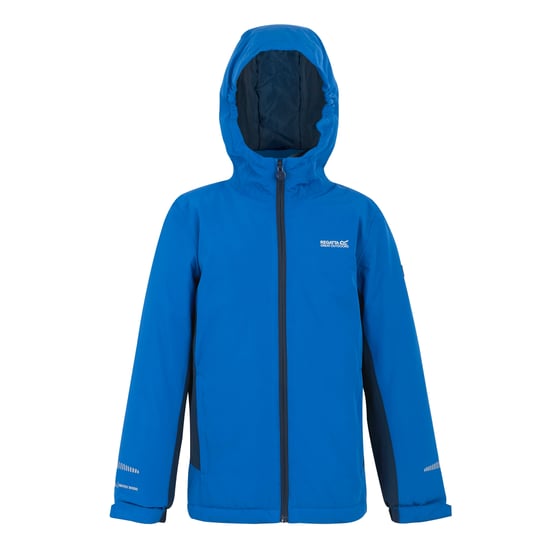 Regatta Hurdle geïsoleerde waterdichte jas voor kinderen (Snorkelblauw/Moonlight Denim) - Image 1
