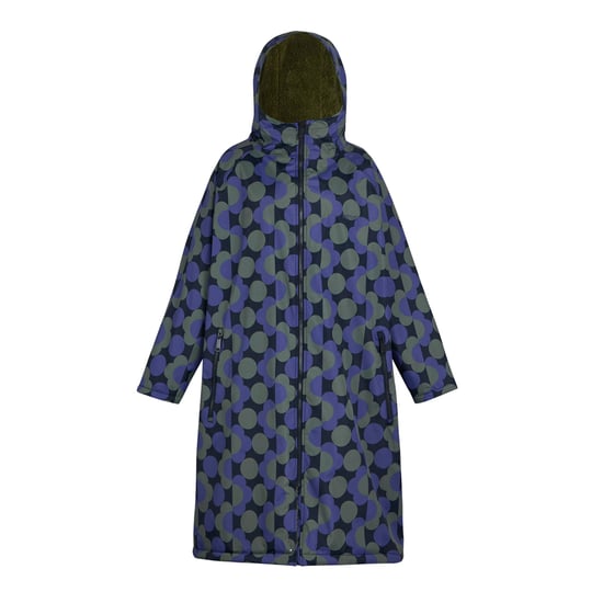 Regatta Dames/Dames Orla Kiely polkadot verkleedbadjas (Blauw/Donkere Olijf) - Image 1