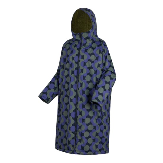 Regatta Dames/Dames Orla Kiely polkadot verkleedbadjas (Blauw/Donkere Olijf) - Image 2