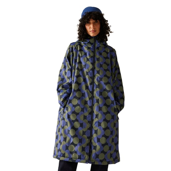 Regatta Dames/Dames Orla Kiely polkadot verkleedbadjas (Blauw/Donkere Olijf) - Image 3