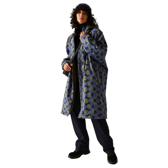 Regatta Dames/Dames Orla Kiely polkadot verkleedbadjas (Blauw/Donkere Olijf) - Image 4