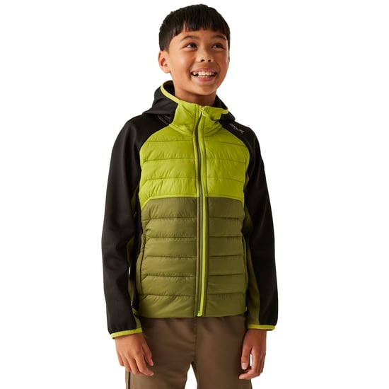 Regatta Childrens/Kids Kielder IX Hybrid Jacket (Nephrite Green/Grenoble Green/Black) - Image 4