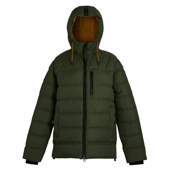 Regatta Mens Leeshaw Padded Jacket (Olive Night/Pumpkin Spice) - Image 1