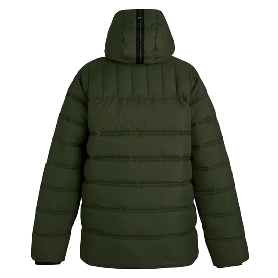Regatta Mens Leeshaw Padded Jacket (Olive Night/Pumpkin Spice) - Image 2