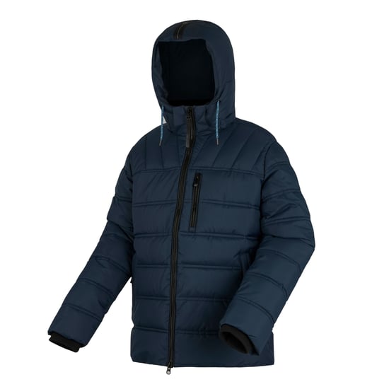 Regatta Mens Leeshaw Padded Jacket (Navy/Spring Lake) - Image 3