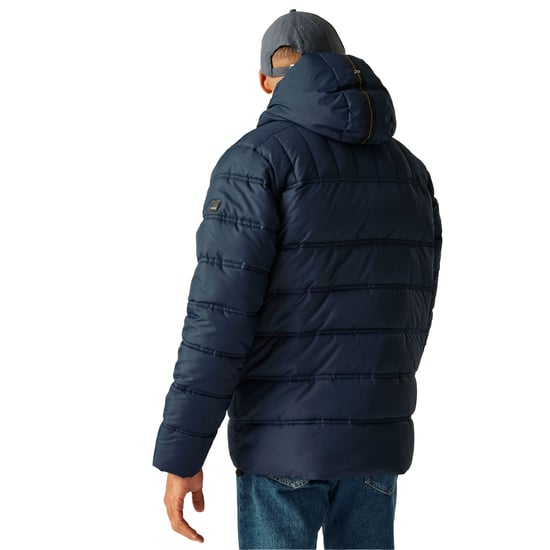Regatta Mens Leeshaw Padded Jacket (Navy/Spring Lake) - Image 5