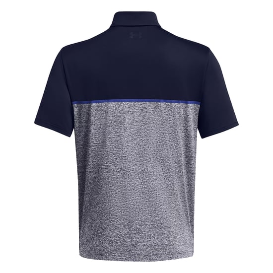 Under Armour Heren Playoff 3.0 gestreept poloshirt (Nachtblauw/Royaalblauw/Nachtblauw) - Image 2