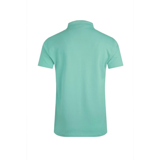 Weird Fish Heren Miles Pique Organic Poloshirt (Aquamarine) - Image 2