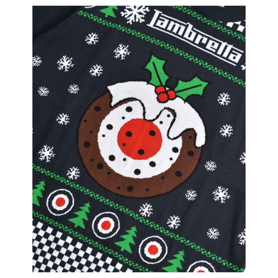 Lambretta Mens AW25 Target Christmas Jumper (Navy) - Image 4