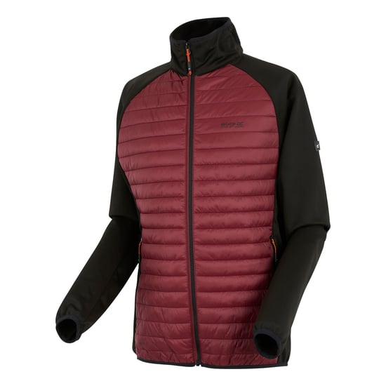 Regatta Clumber Hybrid Jacket för herrar (Mörk Maroon/Svart) - Image 3