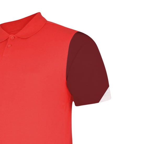 Umbro Mens Total Training Polo Shirt (Vermillion/Biking Red/Black) - Image 2