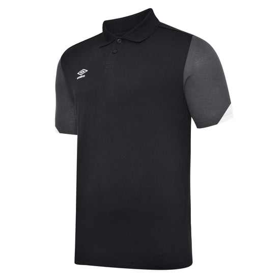 Umbro Heren Total Training Poloshirt (Zwart/Wit/Carbon) - Image 1