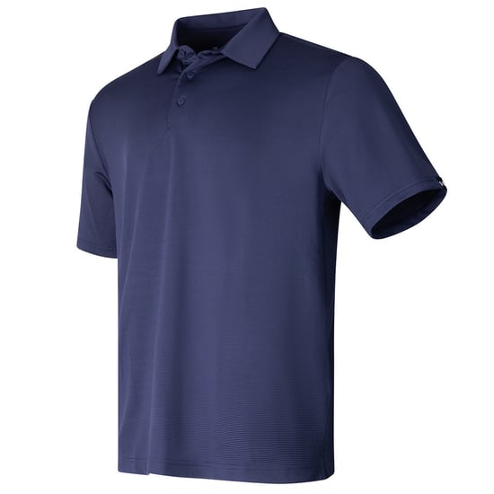 Under Armour Mens Playoff 3.0 Micro-Stripe Polo Shirt (Midnight Navy/White/Midnight Navy) - Image 1